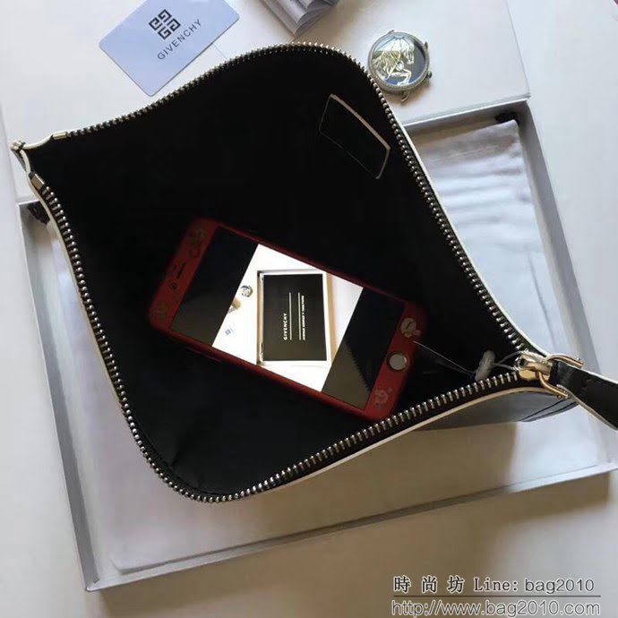 GlVENCHY紀梵希 2018最新 熱賣款式 專櫃品質 頂級進口牛皮 原版五金 拉鏈手包 091888  tsg1097